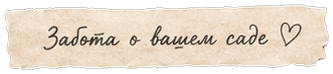 Забота о вашем саде